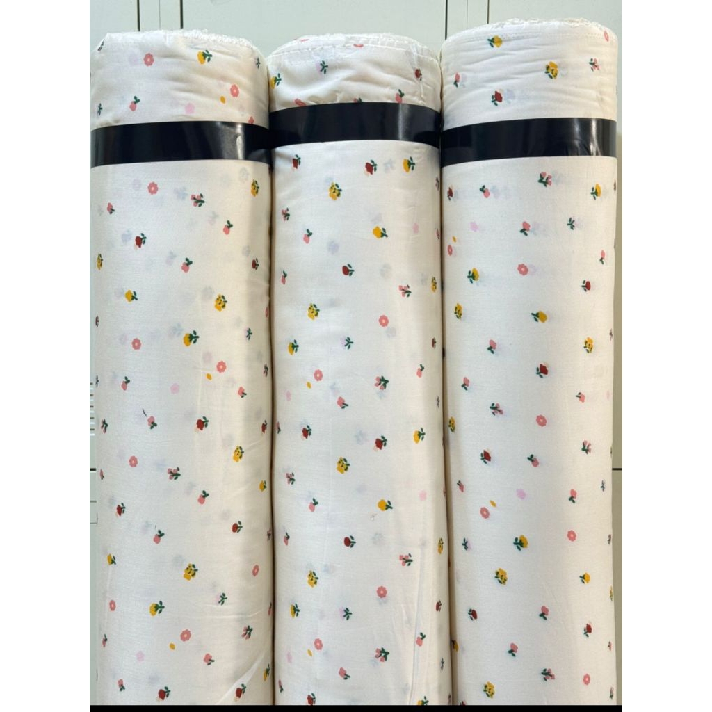 Kain Rayon Viscose Premium / Harga/0,5 m / Kain Rayon Motif Bunga / Bahan Rayon Viscose Premium / Ba