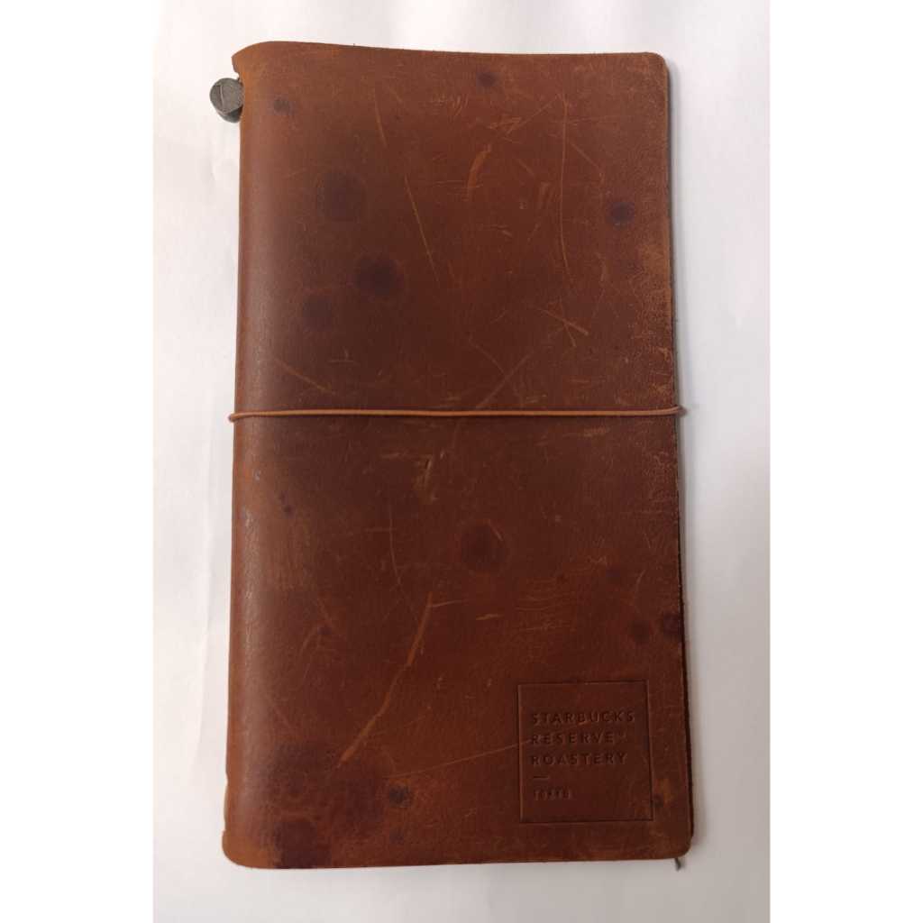 TN Travelers Notebook Travelers Company Starbucks Reserves Camel Reguler - Jurnal Leather Cover - Or