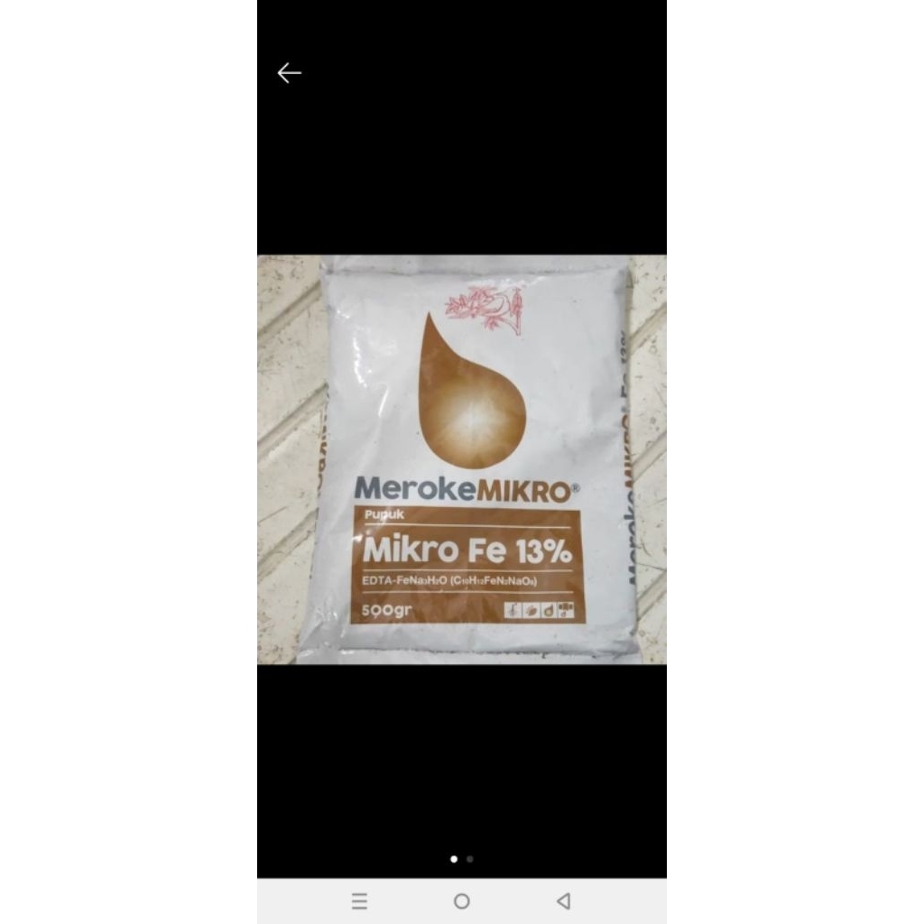 Pupuk Meroke Fe 13 %