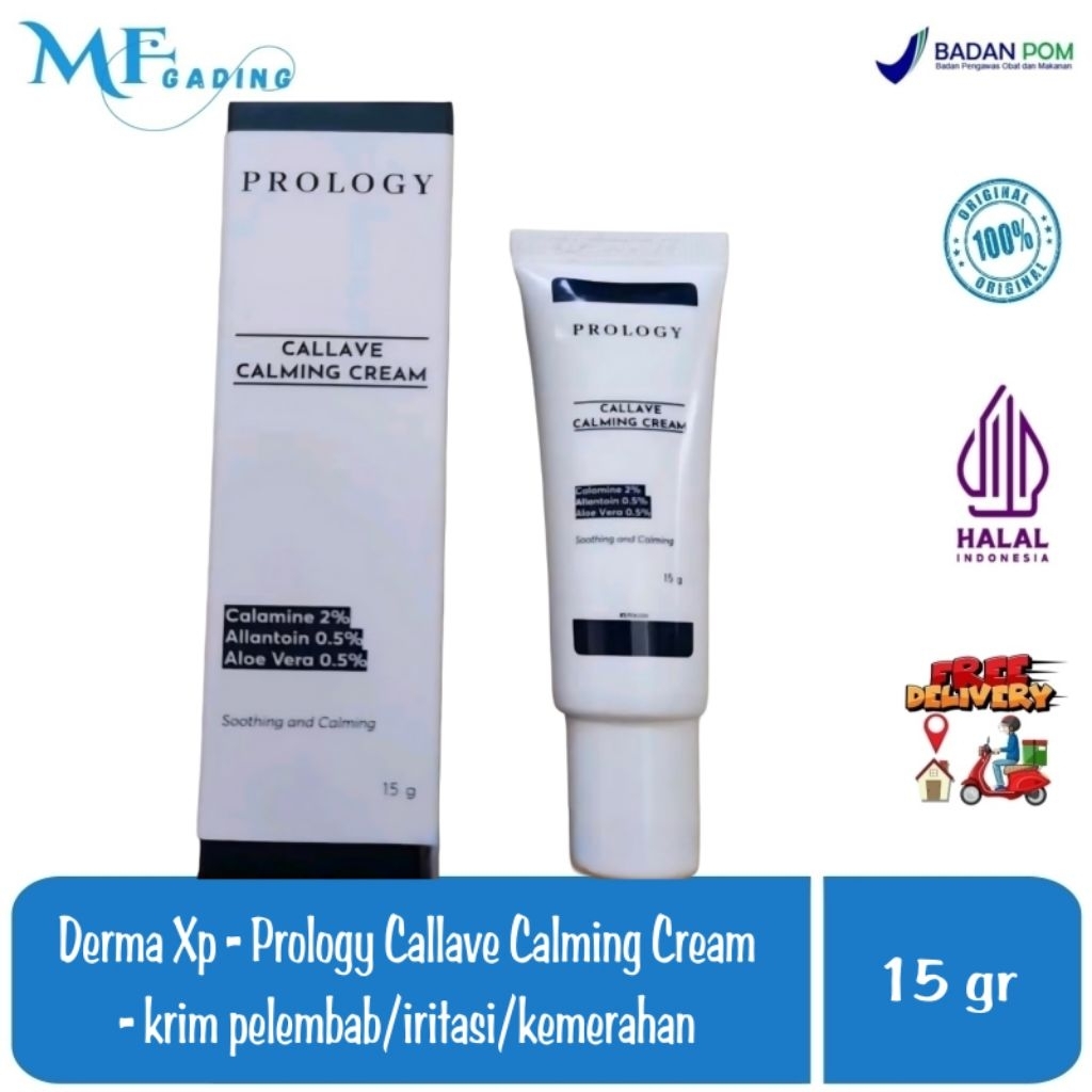 Derma Xp - Prology Callave Calming Cream - krim pelembab / iritasi / kemerahan - BPOM - dermaxp