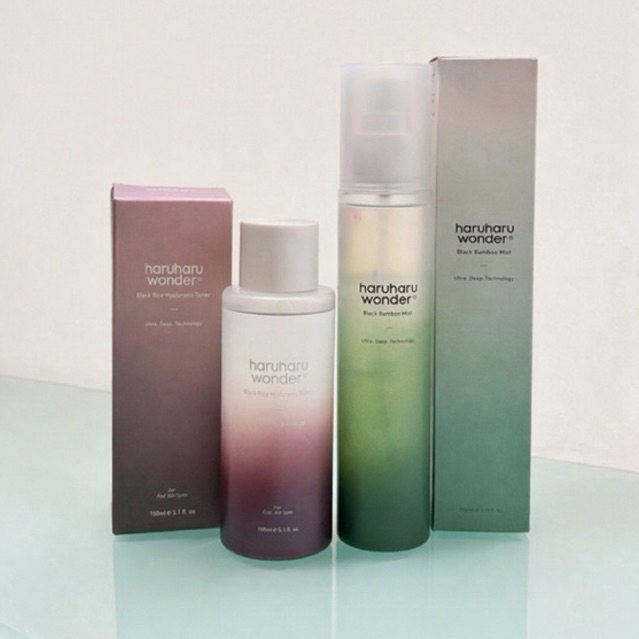 Haru Haru Wonder Black Rice Hyaluronic Toner | Black Bamboo Mist