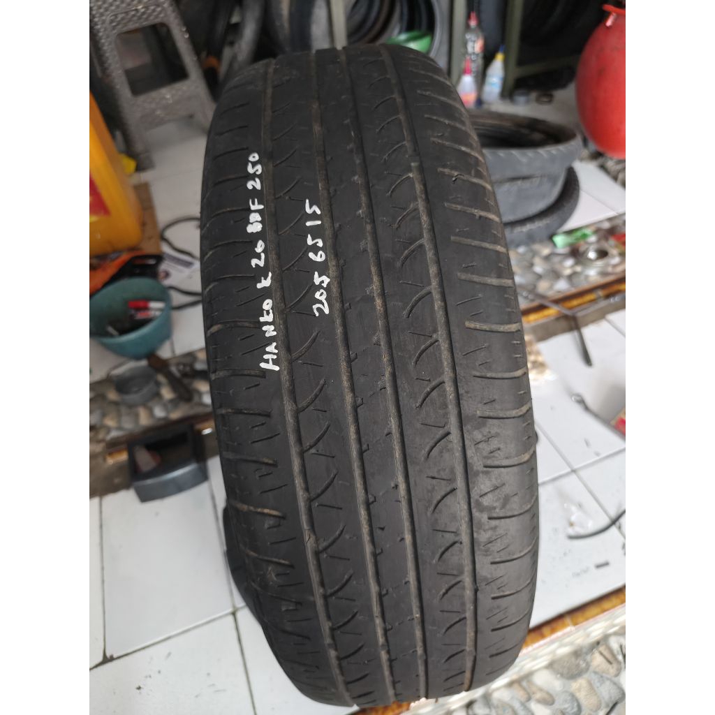 Ban bekas ory copotan Hankook Optimo H724 205 / 65 R 15 tambalan 3 tahun pembuatan 2020 BDF