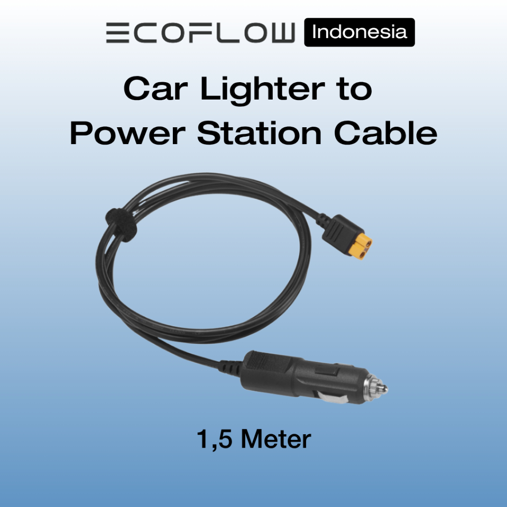 EcoFlow  Connector Cable - Car Lighter to Power Station Ecoflow - Car Charging Cable