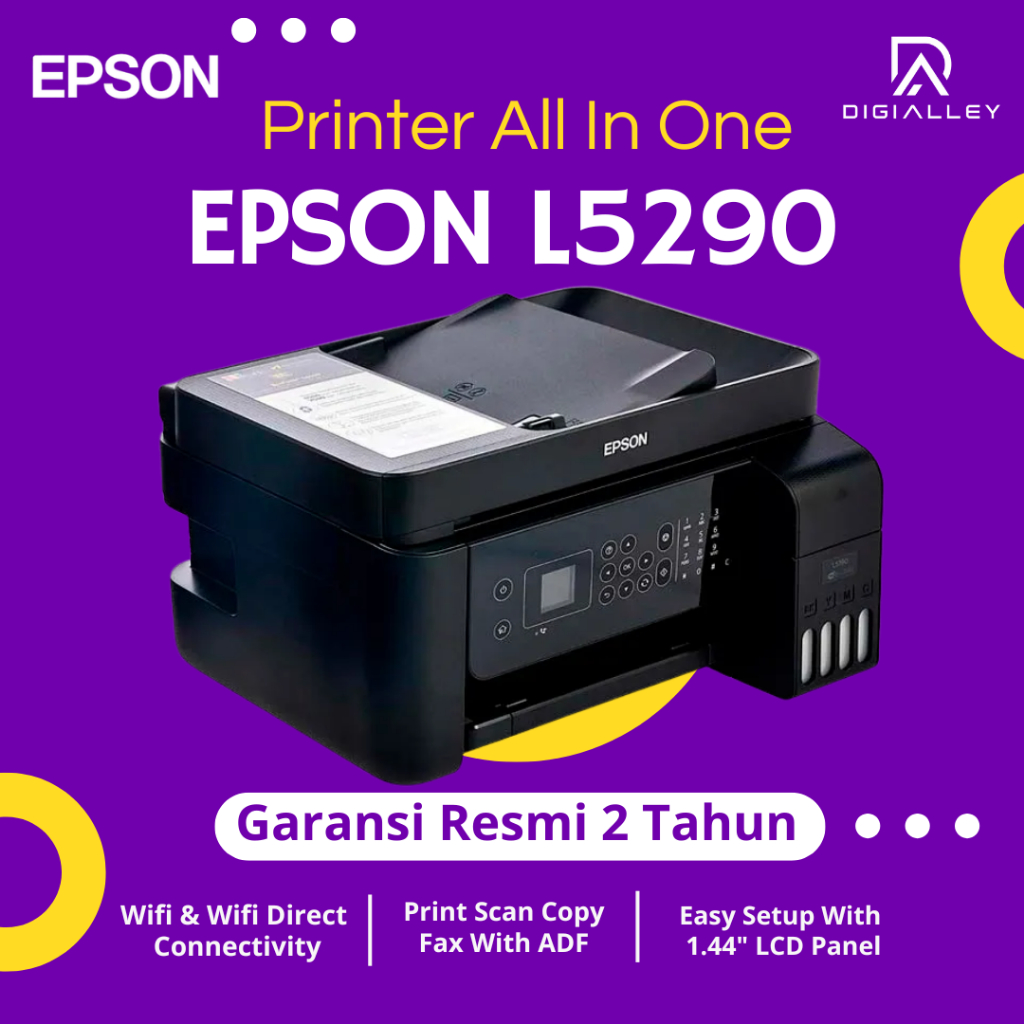 Printer Epson L5290 / L 5290 WiFi All in One Printer + ADF Pengganti L5190