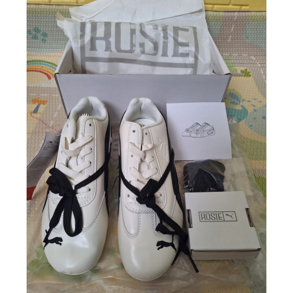 Sepatu PM Rosie Pum White Black Grade B uk. 38