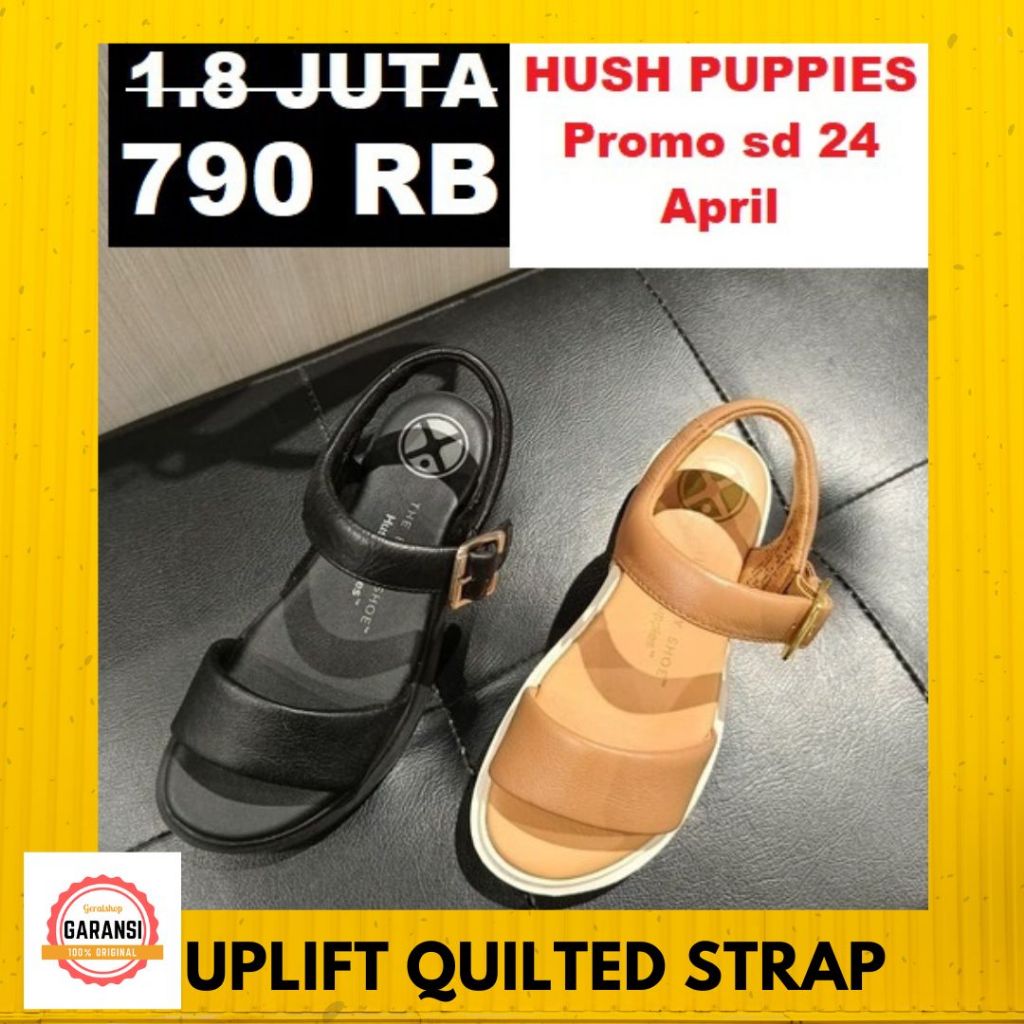 Sandal wedges Hush Puppies sale UPLIFT QUILTED 100% original