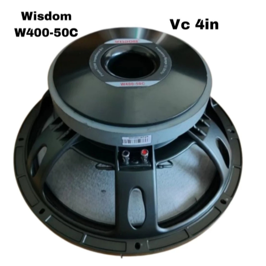 Speaker Wisdom 15 Inch W400 50C / W400-50C 1500W 8 Ohm Harga 1 unit