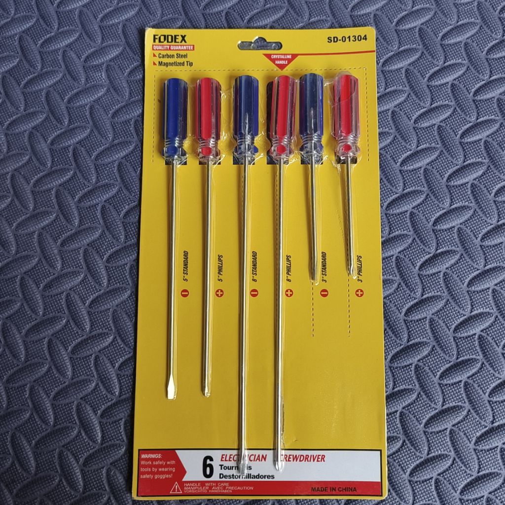Obeng Set 6 pcs Obeng Setting Kaburator Radio -Obeng Setting Amerika