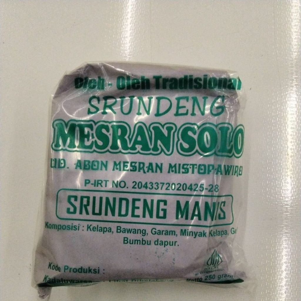 mesran solo serundeng manis