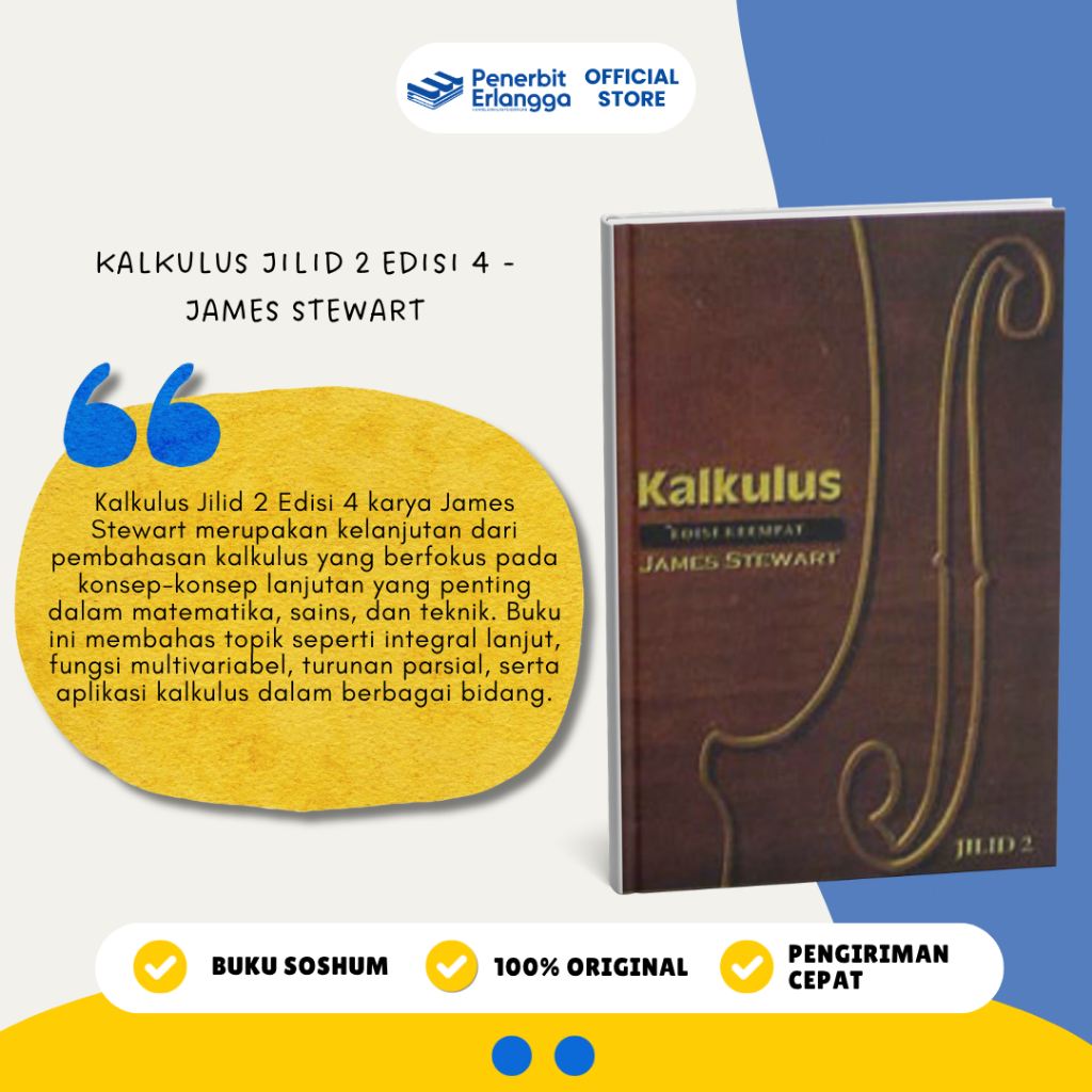 [Erlangga Official] Kalkulus Jilid 2 Edisi 4 - James Stewart
