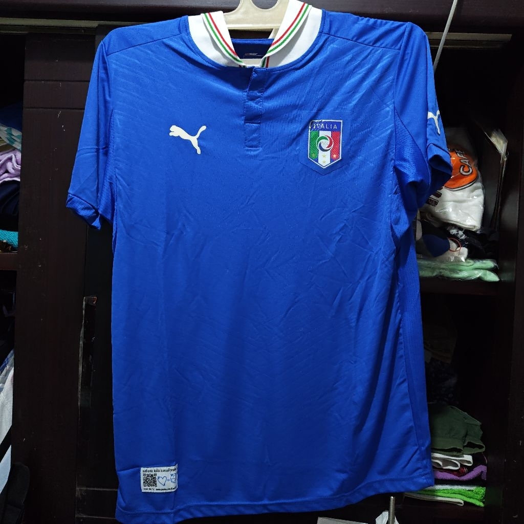 jersey bola retro italia 2012/13 home grade AAA made in Georgia - ukuran XL