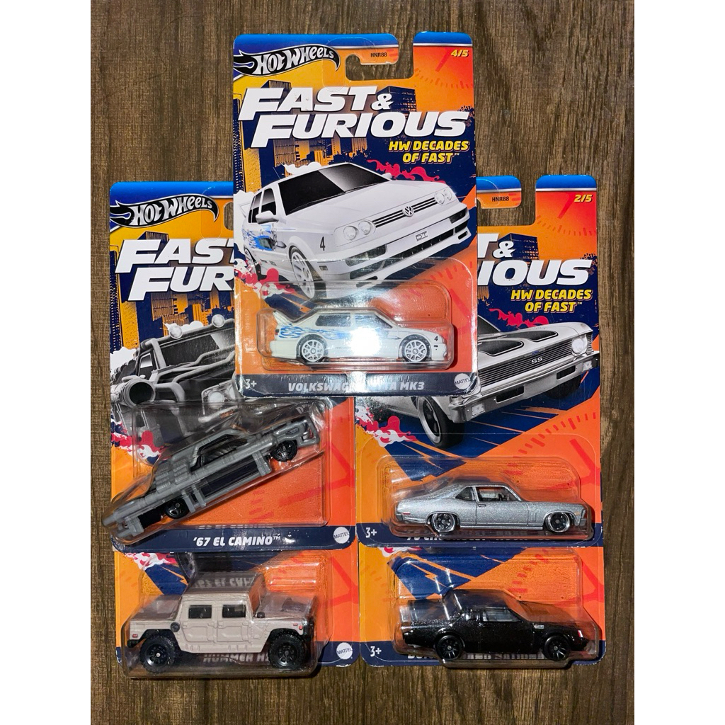 Hotwheels Set Fast Furious Decades of Fast