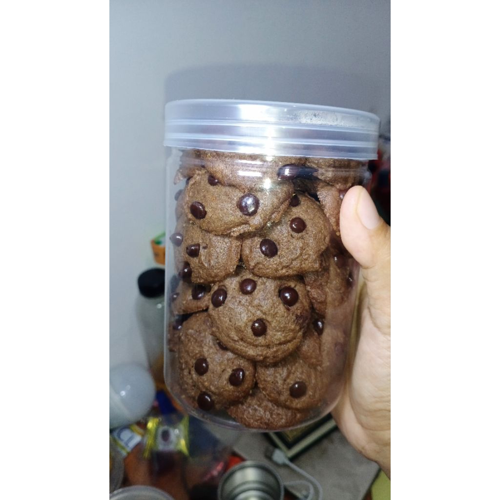 kue kering good time cookies coklat toples tabung 800ml