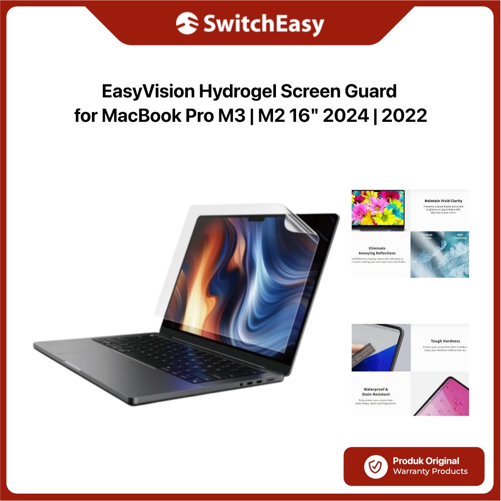 Screen Guard Macbook Pro 14 16 Inch M5 M4 SWITCHEASY EasyVision Anti Reflection Ultra Clear Protecto