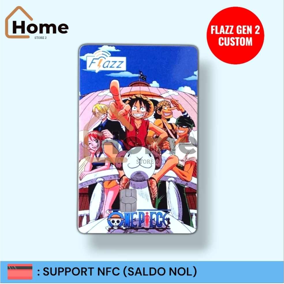 KARTU ETOLL FLAZZ BCA GEN 2 CUSTOM STIKER - ONE PIECE [POSE]