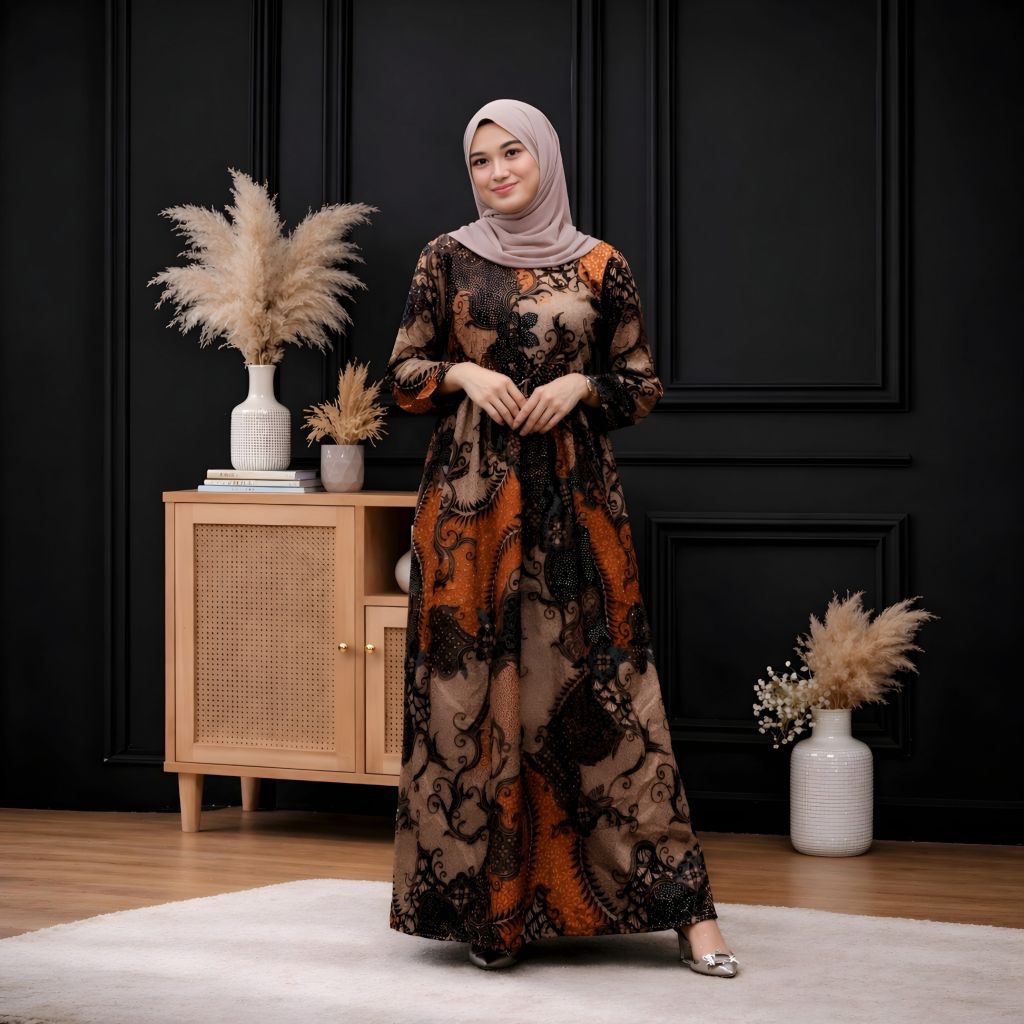 Baju Gamis Wanita Batik Pekalongan