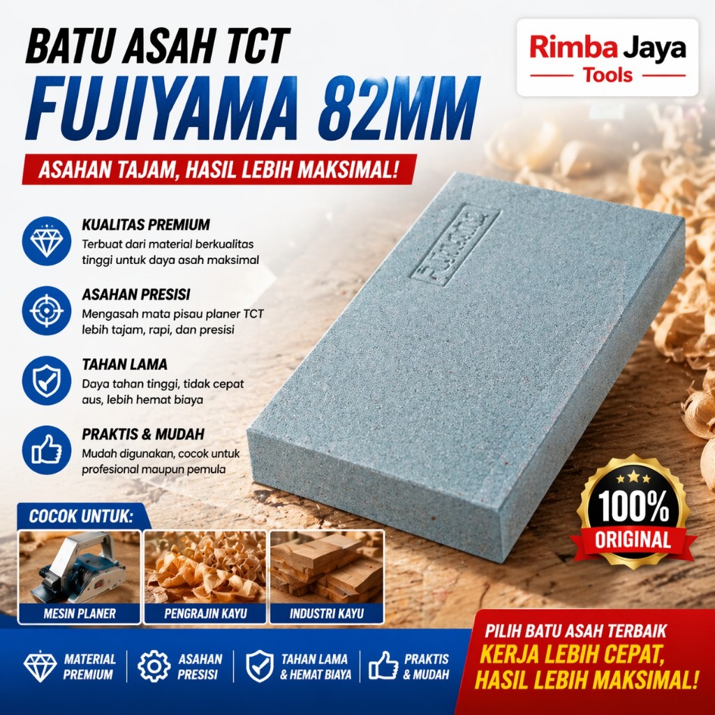 Batu Asah Pisau Planer Sugu Modern TCT Asahan Gerinda Batu Asah Pisau Planer,Serut,Suju FUJIYAMA,MOD
