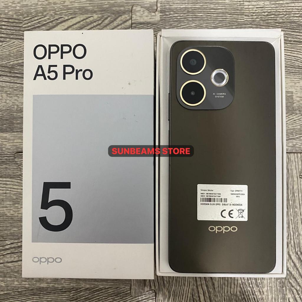 OPPO A5 PRO 4G 8/256 SECOND FULLSET BEKAS RESMI