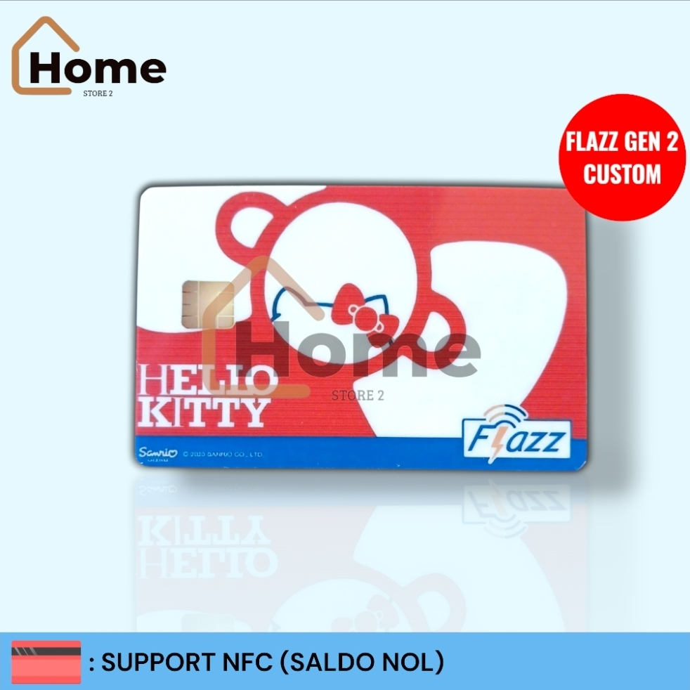 [FLASH SALE] KARTU ETOLL FLAZZ BCA GEN 2 CUSTOM STIKER - HELLO KITTY [PITA]