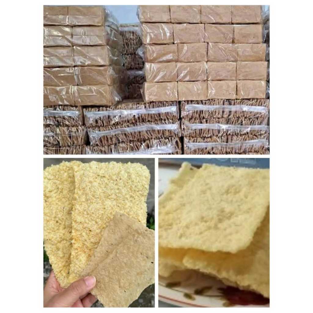 Kerupuk Gendar Mentah Tanpa Pengawet / kerupuk puli/kerupuk gendar/kerupuk lempeng benang raja 1kg 1