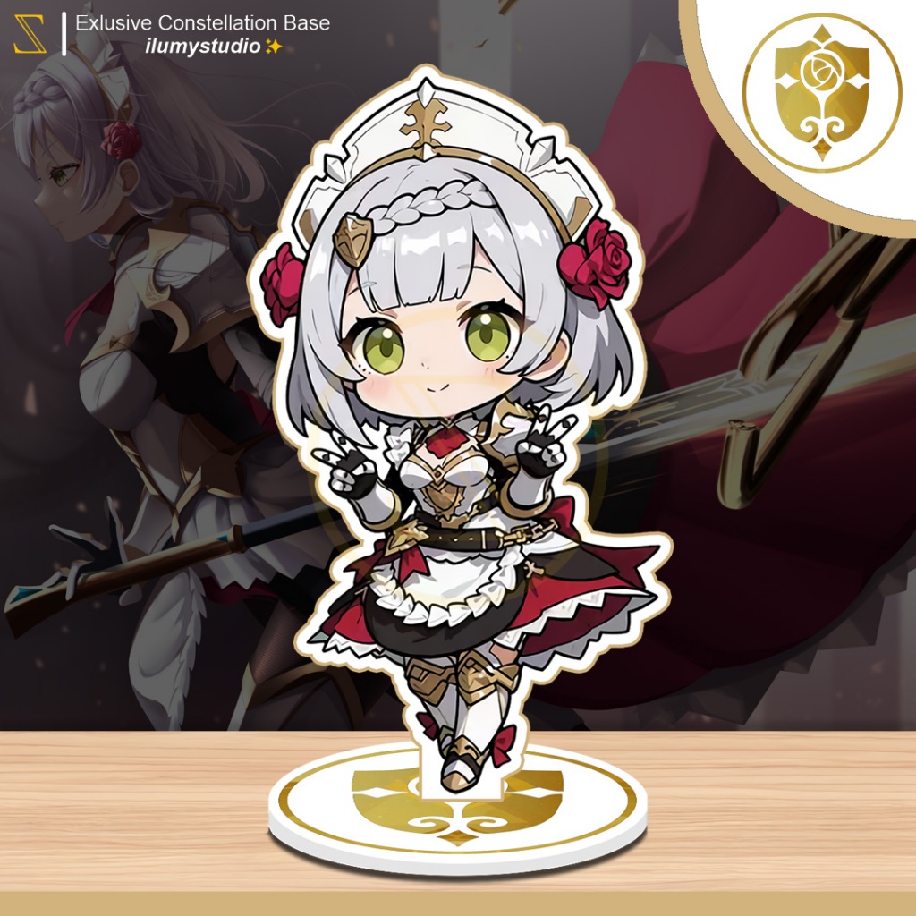Genshin Impact Noelle Figure Standee akrilik - Exlusive Constellation Base ilumystudio