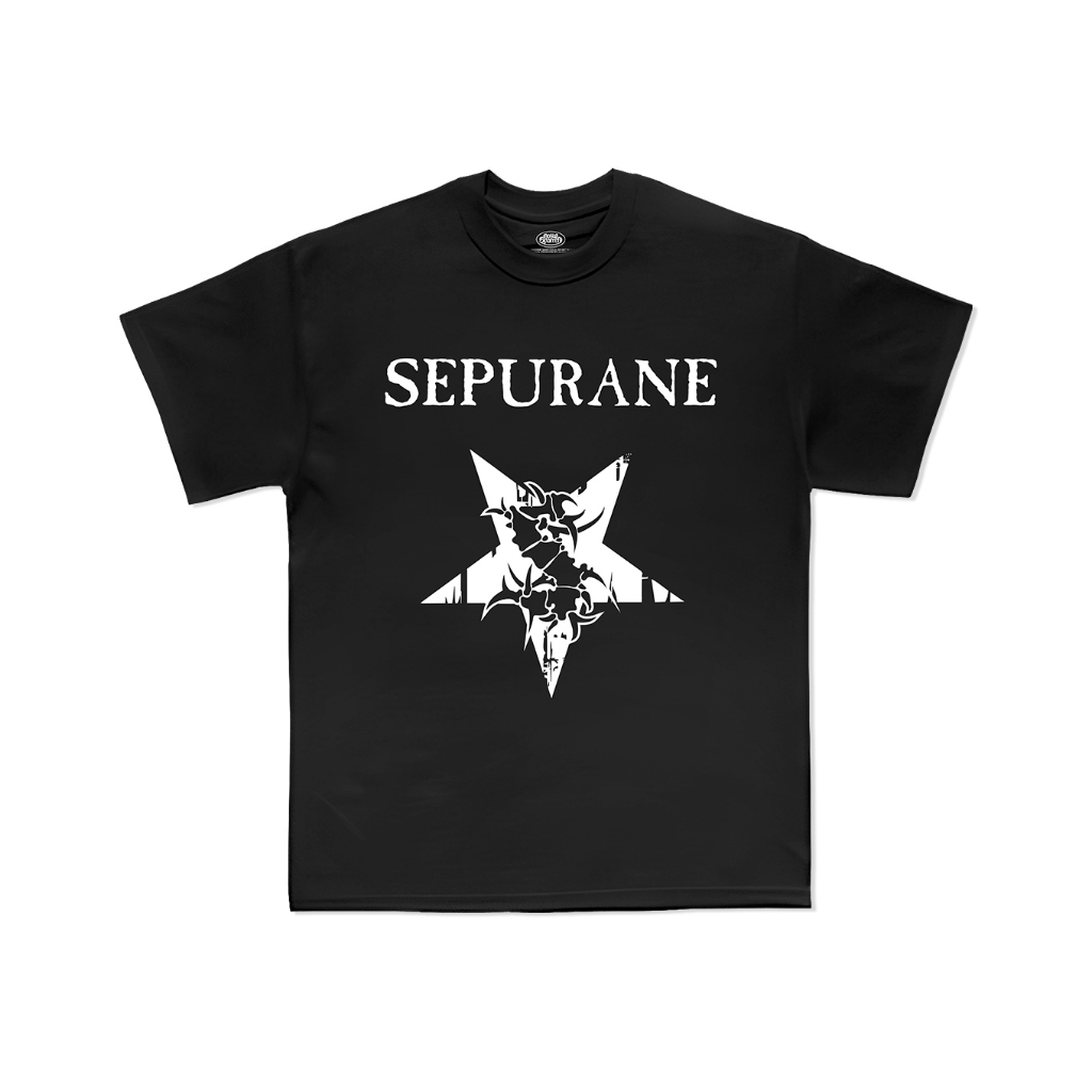 T-Shirt Band Sepultura Star Logo Sepurane Black
