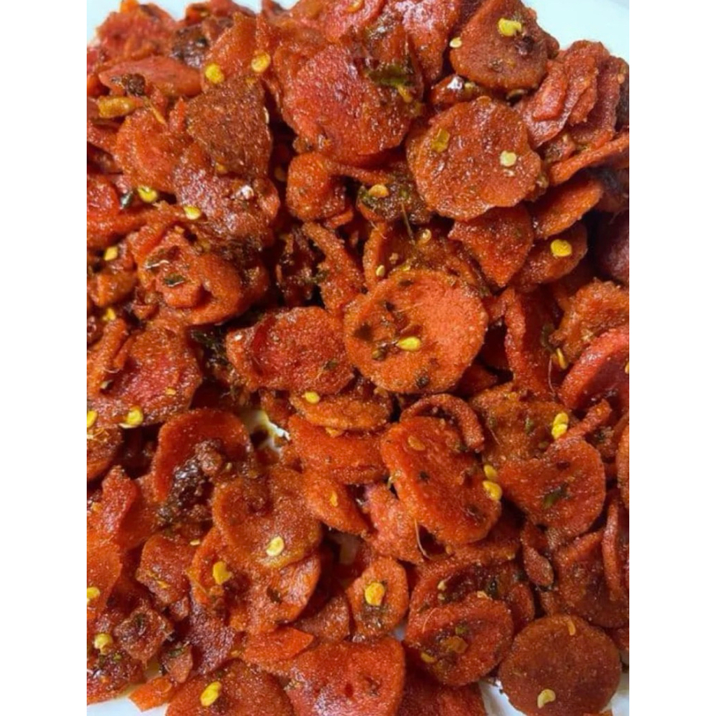 sosreng (sosis goreng pedas)