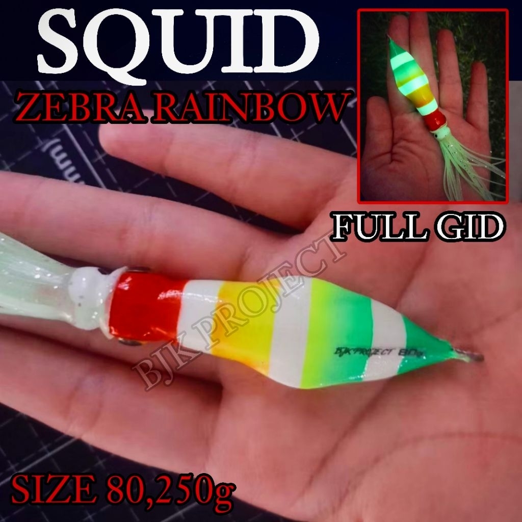 METAL JIG SQUID 80gr/250gr NEW EDITION FULL GID