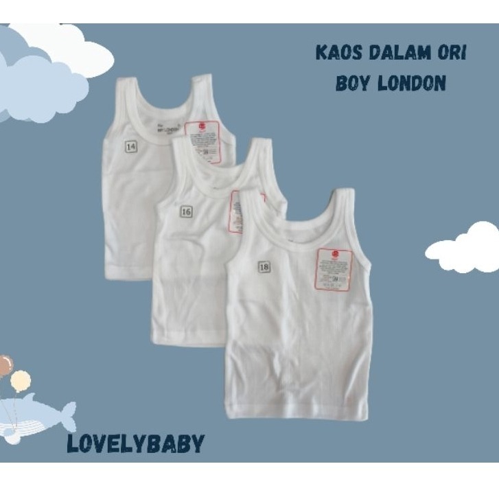 KAOS DALAM DEWASA / KAOS DALAM BOY LONDON DEWASA  / KAOS DALAM BANFF / SINGLET DEWASA PUTIH / KAOS D