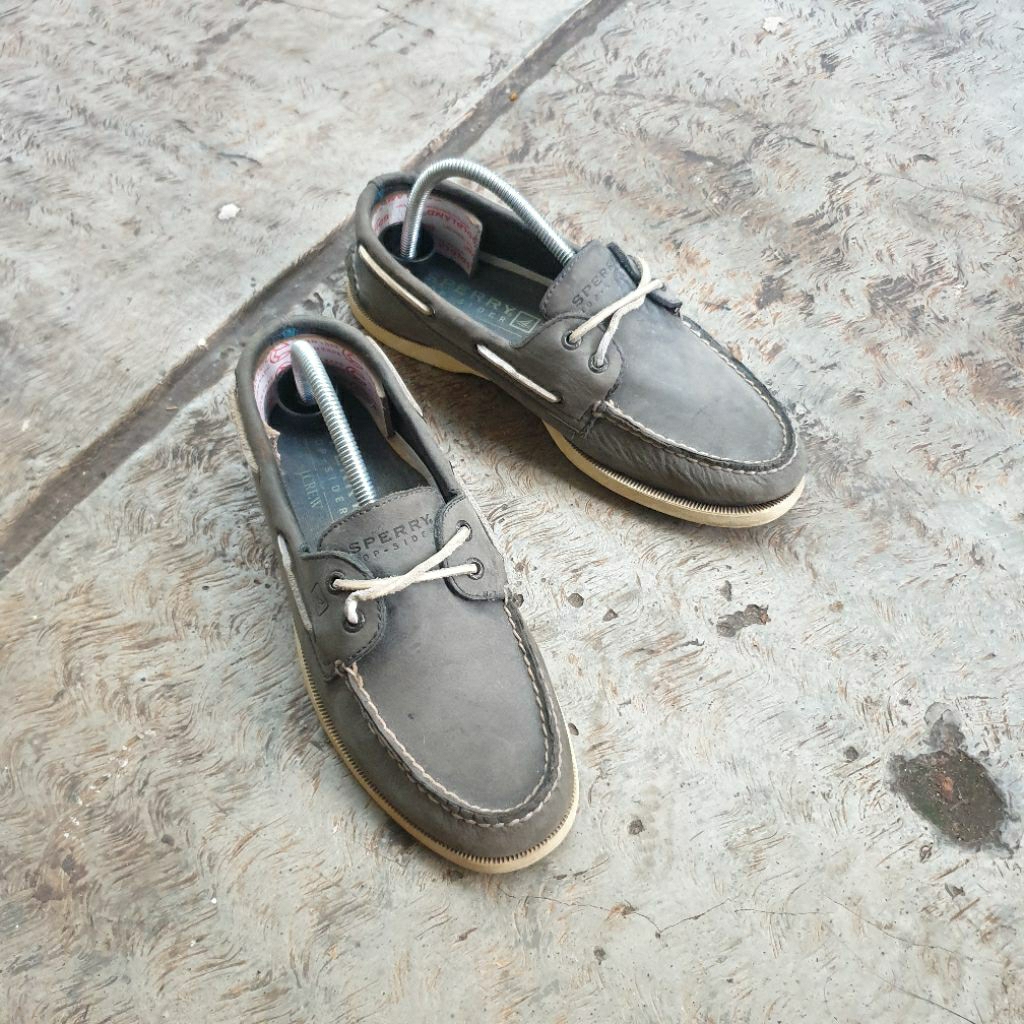 SEPATU SECOND SPERRY TOP SIDER LOAFERS GREY ORIGINAL