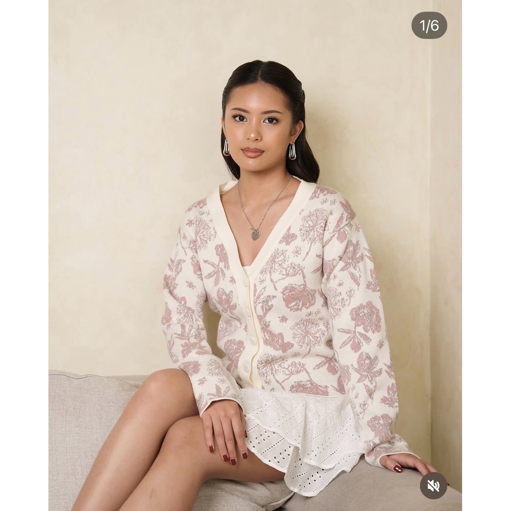 shiku mirelle cardigan pink/L-XL