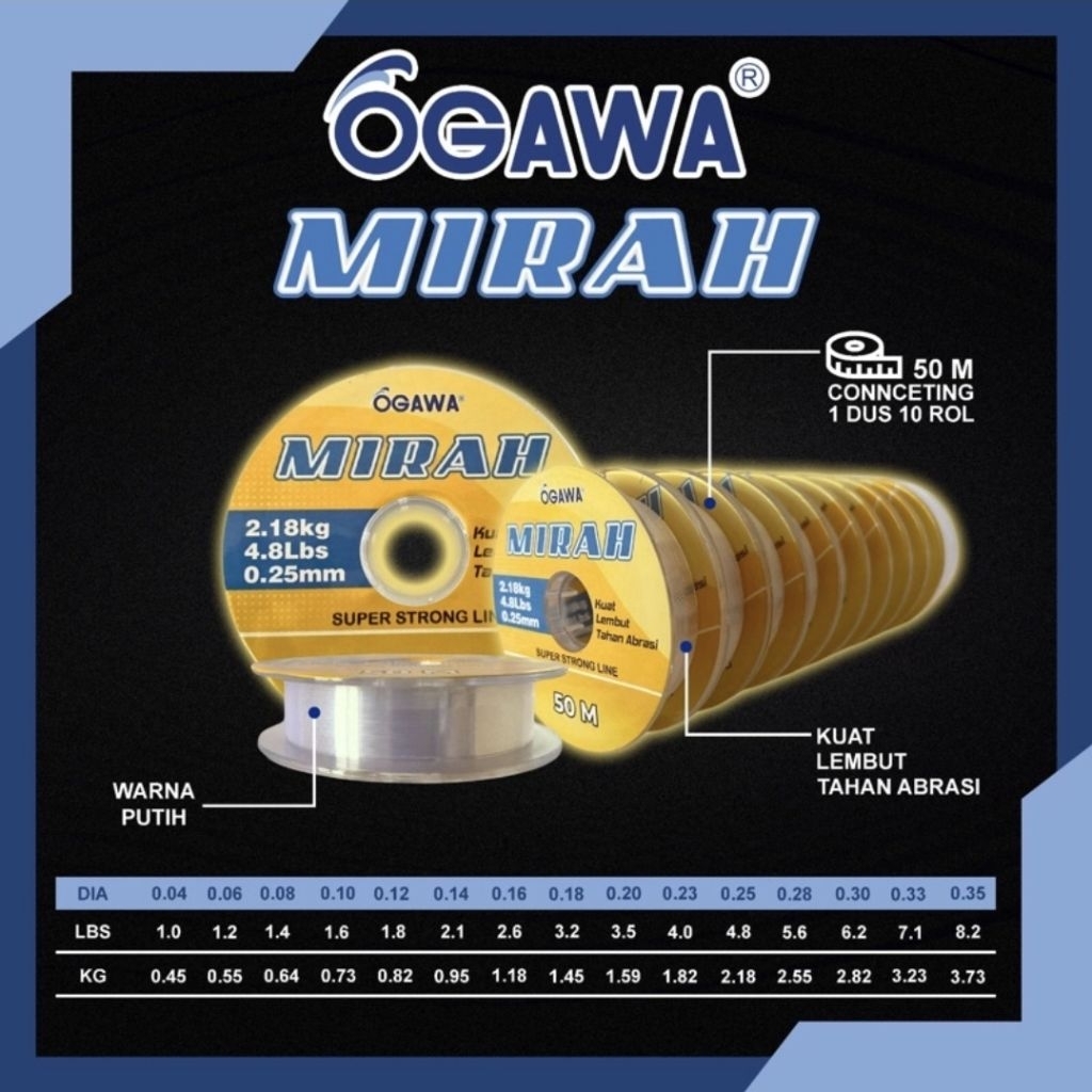 Senar OGAWA MIRAH | micro fishing, kolamam