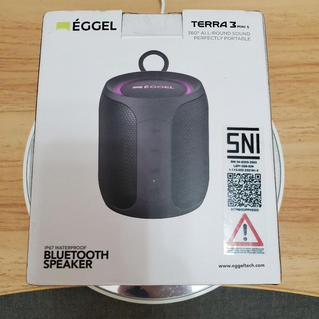 Eggel Terra 3 Mini S 360 Waterproof Portable Bluetooth Speaker IP67 TWS Call AUX Original Garansi Re
