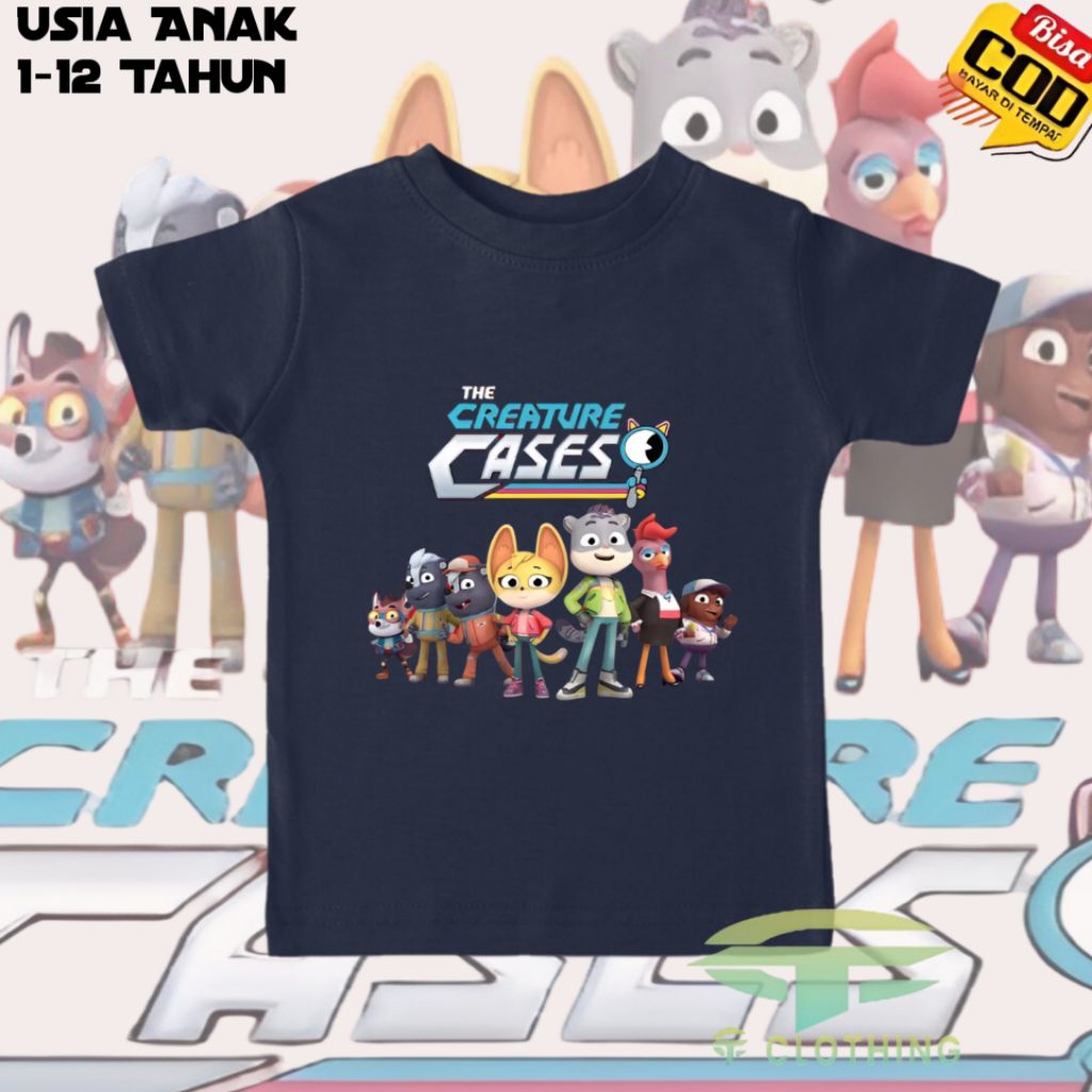 Baju Kaos Anak Unisex CREATURE CASES THE
