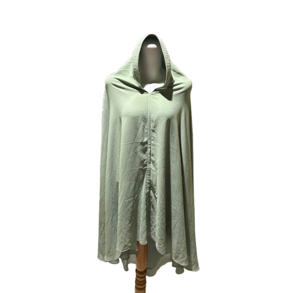 Hijab Instan Premium Sage Green - Bergo Syari Panjang Menutup Dada
