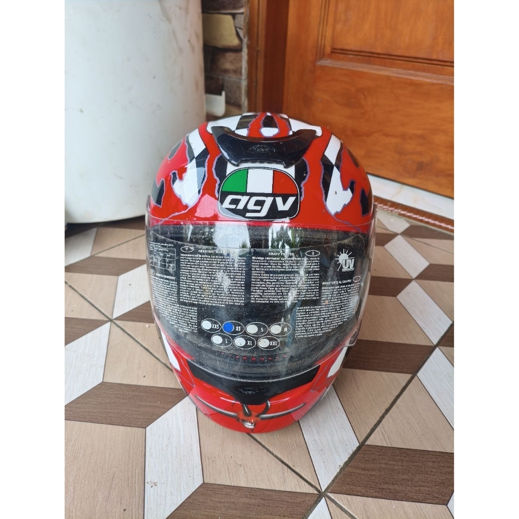 helm helmet agv k2 series ukuran xs original second bahan