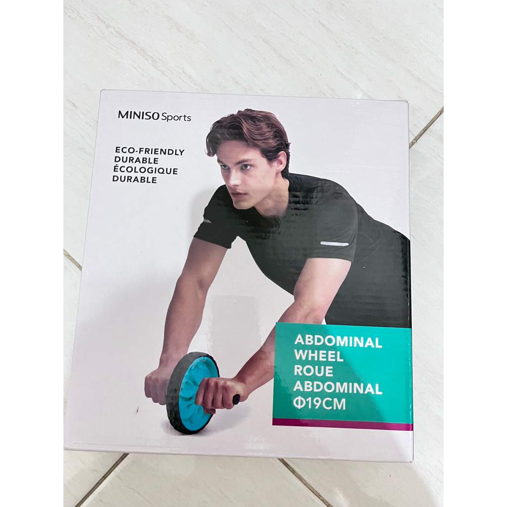 MINISO ABDOMINAL WHEEL ROUE || 19 CM Include BOX