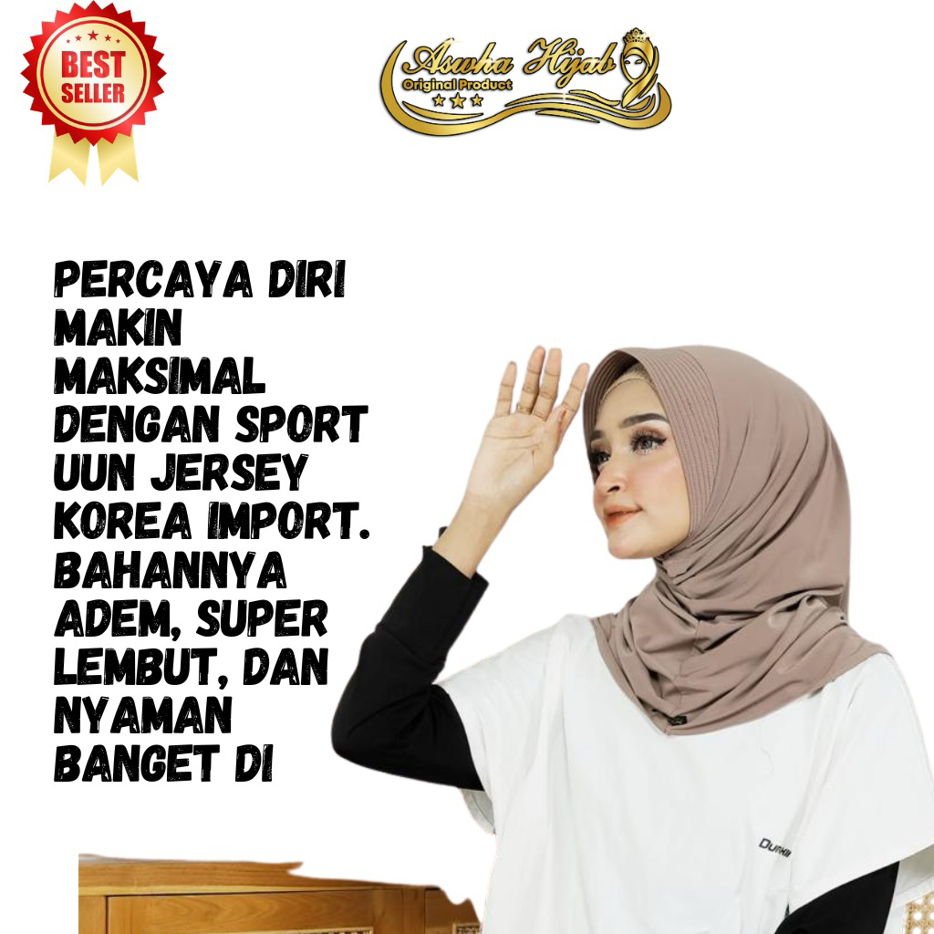 HIJAB SPORT/JERSE KOREA IMPORT UUN