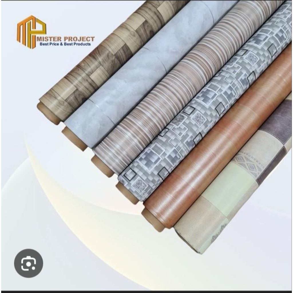 Perlak Lantai Vinyl Perlak Lantai plastik Roll 15mx120cm motif kayu modern