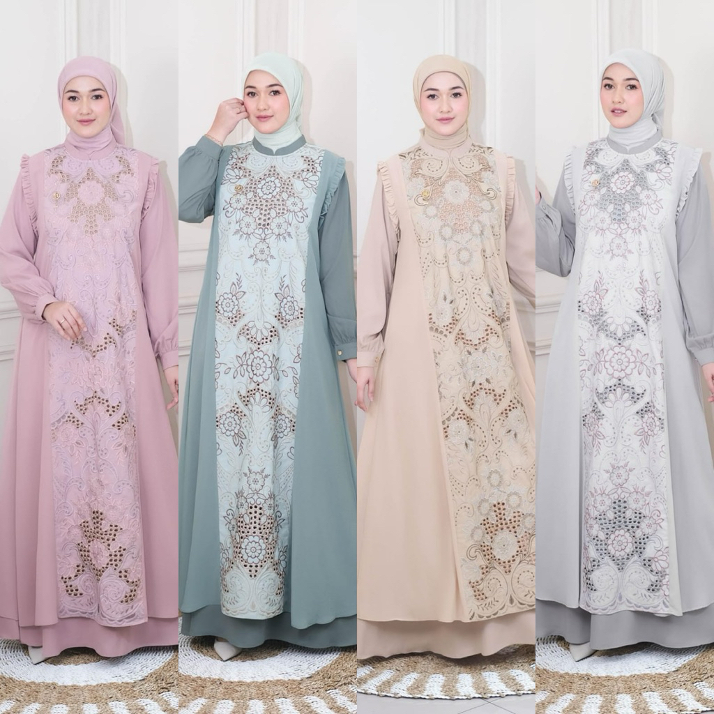 Vianna dress gamis terbaru ORI by Ninos Design