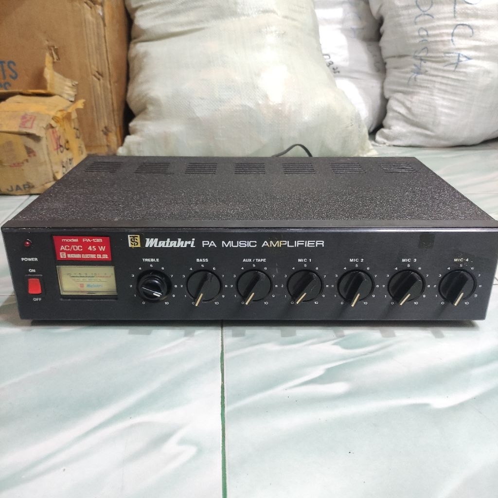 MATAHARI TOA MASJID TYPE LAWAS TOA PA MUSIC AMPLIFIER AC/DC  45W MODEL PA-138