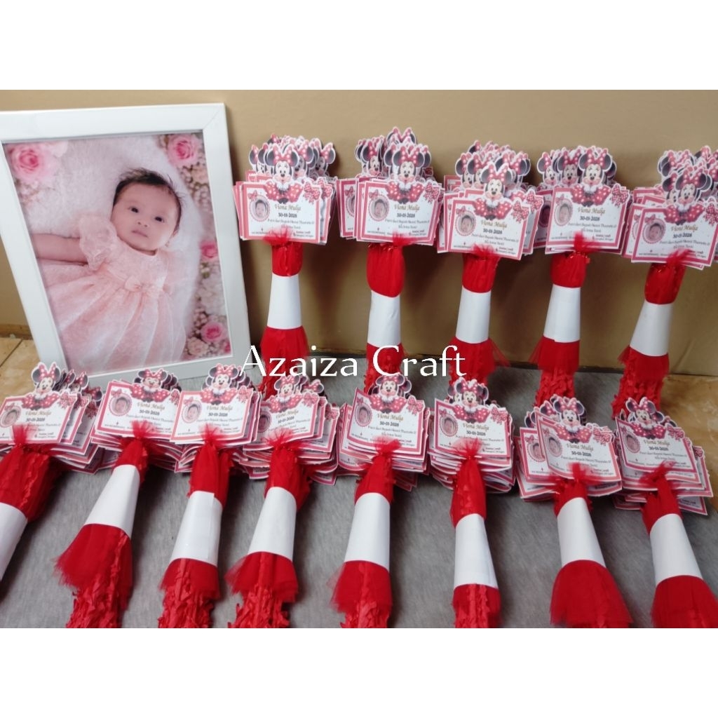 PROMO Bendera Aqiqah Tasyakuran custom karakter lucu