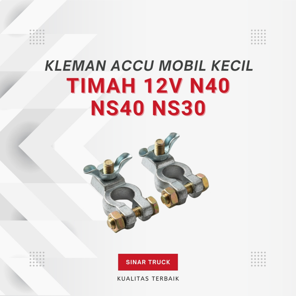 Kepala Aki Kecil Bahan Timah Murah Klem Accu Mobil N40 NS40 NS40Z NS40ZL NS30 NS60 Terminal Aki 12V 