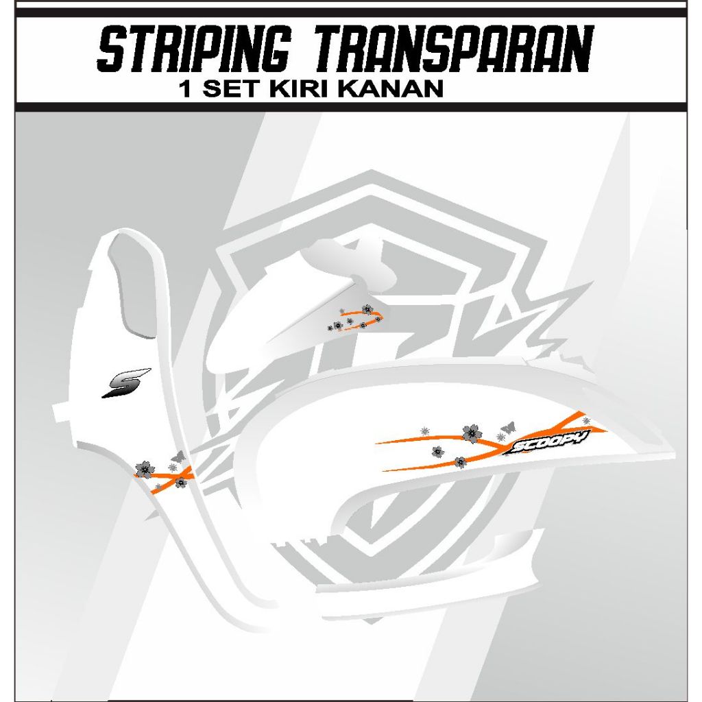 STRIPING / STICKER SCOOPY FI 2014 SAMPAI 2016 VARIASI STIKER