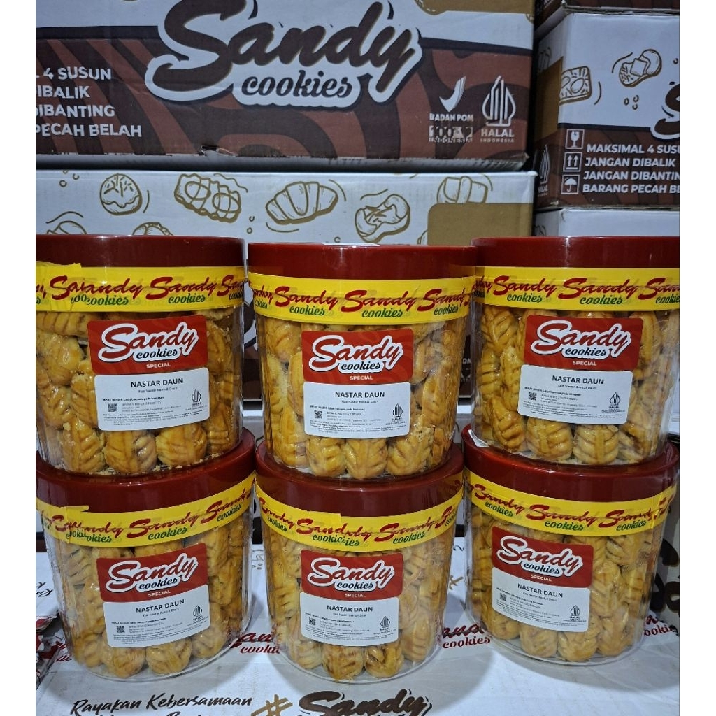 Nastar daun spesial toples mini / Sandy cookies / kue lebaran