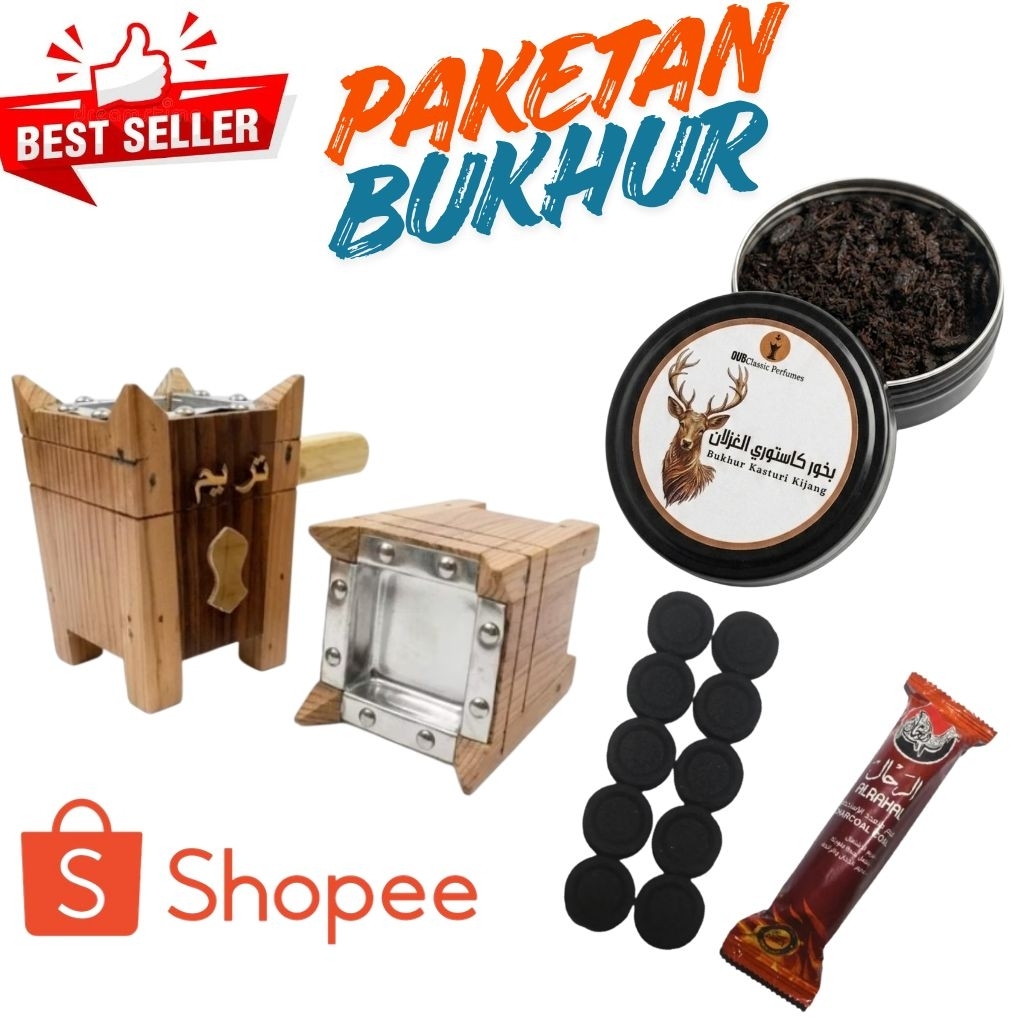 PAKET BUKHUR - 1 Paket Bukhur Kasturi Arang Mabkharah