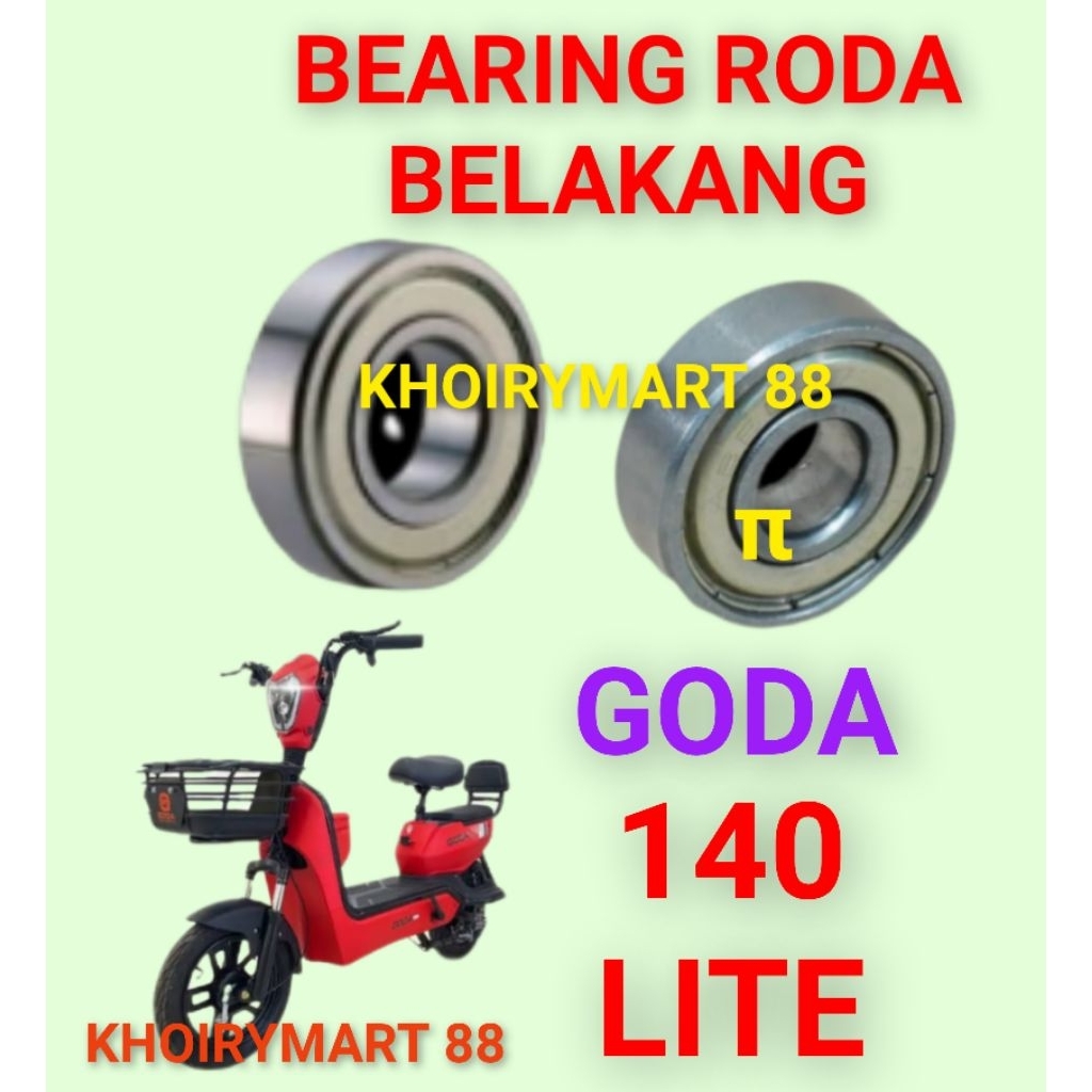 bearing roda belakang goda 140lite laker klahar roda dinamo belakang sepeda listrik goda 140 lite