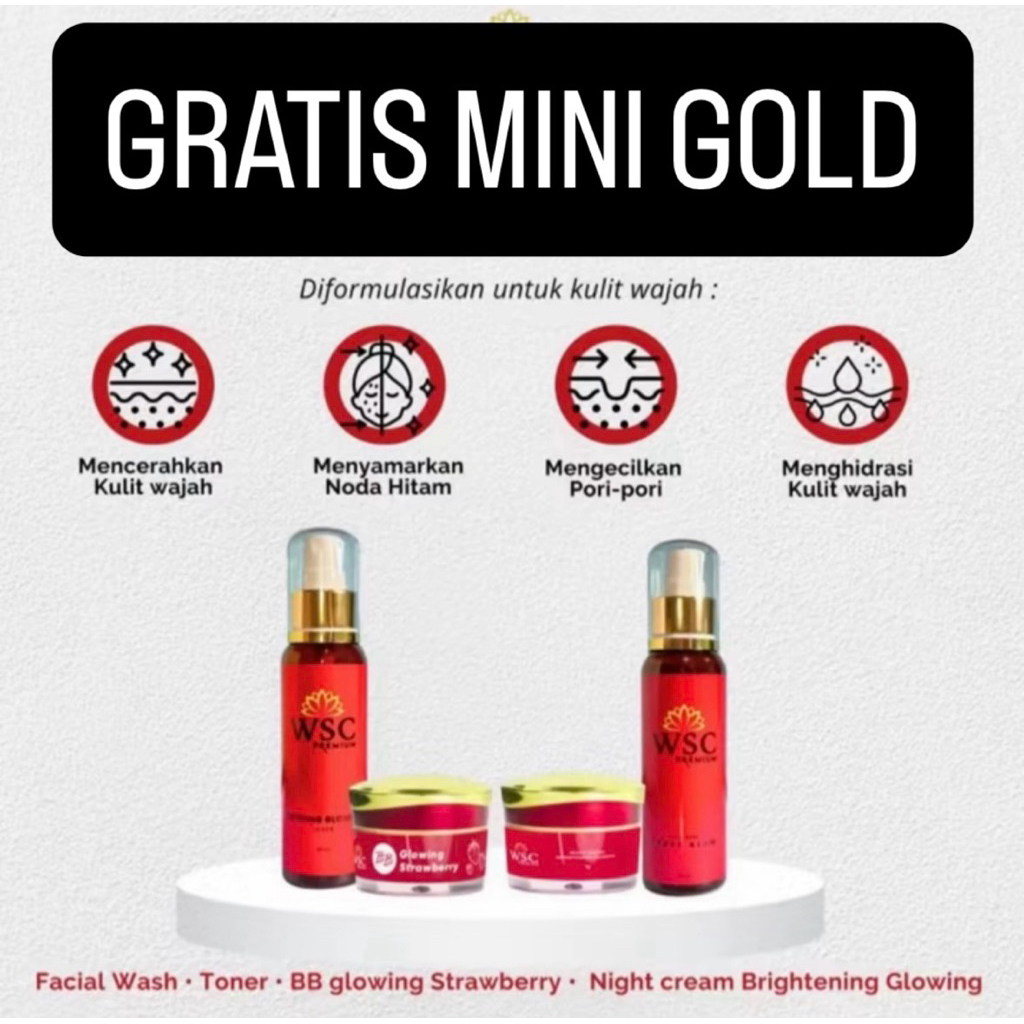 PAKET QALE BRIGHTENING | WSC PREMIUM GLOWUP VIP PAKET WSC PREMIUM WSC ORGANIC PREMIUM PAKET SULTAN W