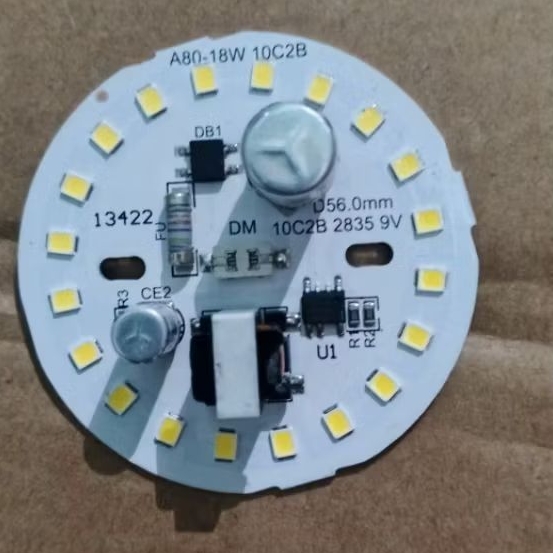LED AC DOB 18WATT 9V D56 soket tengah