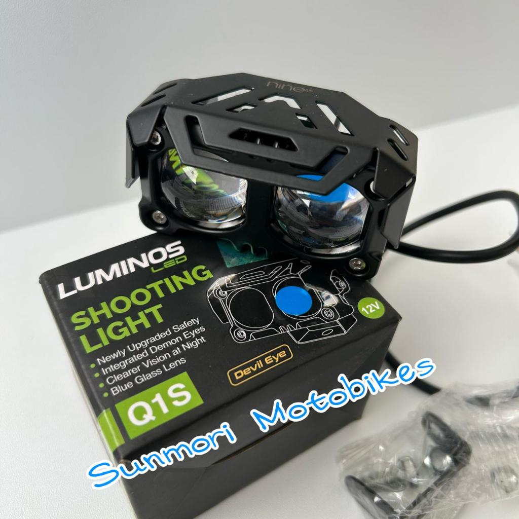 Lampu Tembak Q1S LUMINOS Lampu Sorot motor SQL 2 Mata Devil Eye